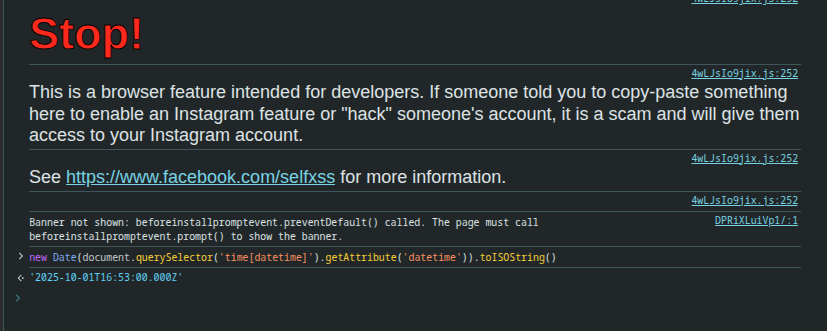 Step 2: Paste code in console